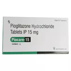 Пиоглитазон (Пиоглар аналог), генерик Актос, Pioglar 15 таб. 15мг №100 фото